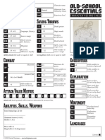 Ability Scores Saving Throws: Class AL Level PC