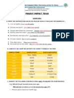 Present Perfect Tense Exercises:: Saw Seen Eaten Finished Met Visited Been Arrived Lived