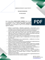 Carta Laboral Jefe de Proyectos