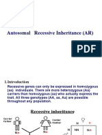 Autosomal Recessive Inheritance (AR)