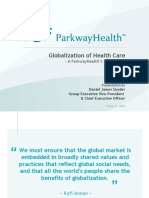 Globalization of Health Care: - A Parkwayhealth'S Perspective