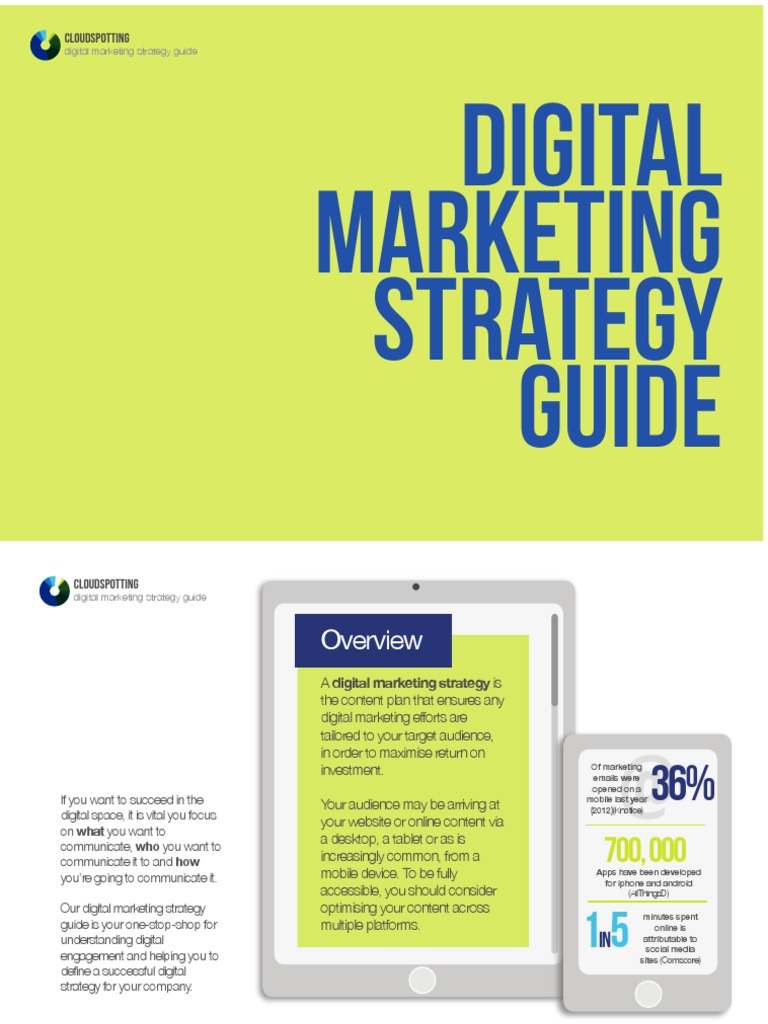 Digital Marketing Strategy Guide: Cloudspotting | PDF | Digital ...