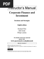 Instructors Manual-Corporate Finance and Investement