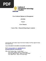 Financial Reporting & Analysis