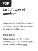 List of Types of Numbers - Wikipedia