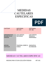 Medidas Cautelares Especificas