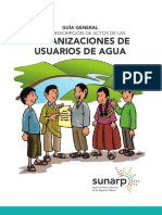 Organizaciones Usuarios Agua