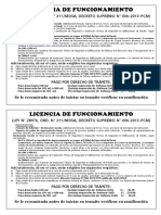 Requisitos Licencia de Funcionamiento PDF