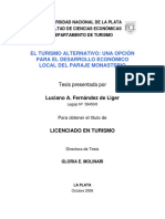 Fernandez de Liger. El Turismo Alternativo - Una Opción para El Desarrollo Económico Local Del Paraje Monasterio PDF