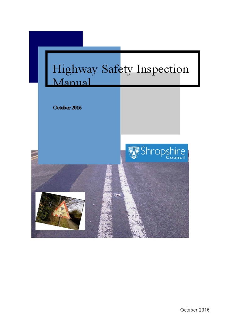 Shropshire Highway Safety Inspection Manual | PDF | Road | Cycling ...