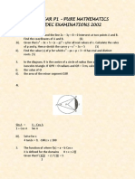 Pure Maths Exam