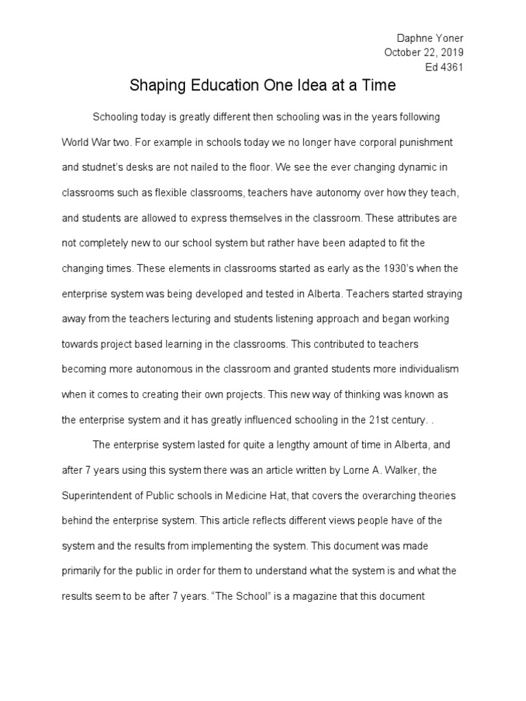 Primary Source Analysis | PDF | Classroom | Teachers