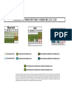 Calendario de Preinscripciones Y Admisiones 2017 2018: Mayo/Junio Julio Septiembre