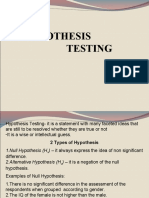 Hypothesis Testing