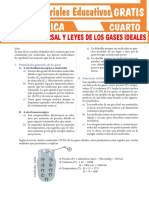 Ecuación Universal y Leyes de Los Gases Ideales para Cuarto Grado de Secundaria PDF