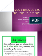 ADJETIVOS y Usos de Las B, H, J, G PDF