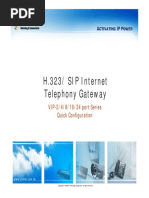 H.323/ SIP Internet Telephony Gateway: VIP-2/4/8/16/24 Port Series Quick Configuration