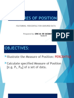 Measures of Position (Decile)