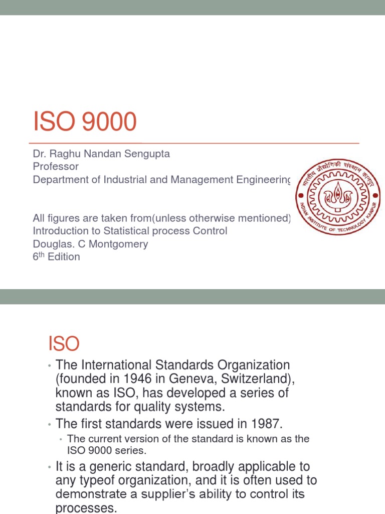 TqmI 09 Iso 9000 PDF Iso 9000 Quality Management System
