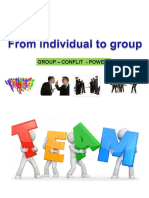 GROUP DYNAMICS - CONFLICT MANAGEMENT - TEAM BUILDING