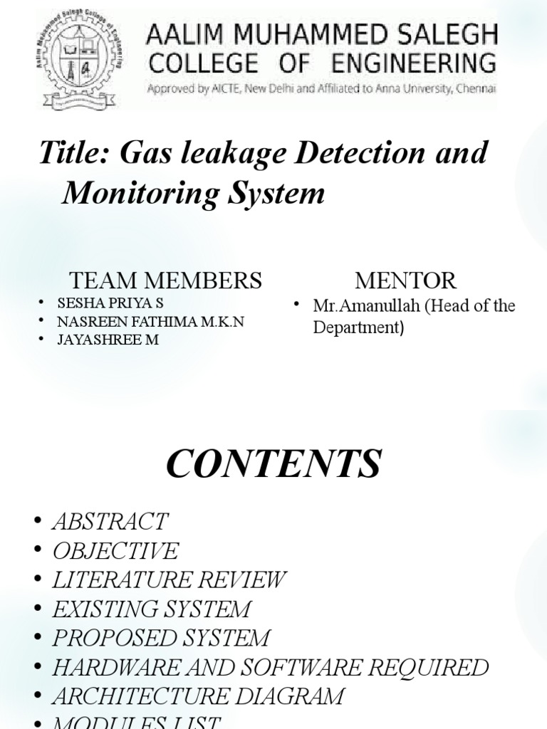 IoT Gas Leakage Detection System | PDF | Internet Of Things | System
