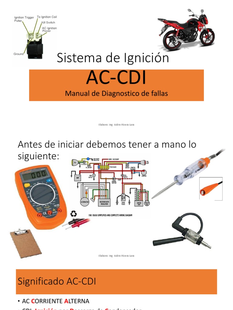 DIFERENCIAS ENTRE CDI AC. CDI DC y TCI PDF | PDF | Inductor |  Electromagnetismo