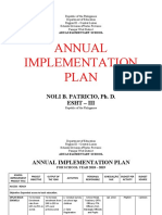 Annual Implementation Plan: Noli B. Patricio, Ph. D. Esht - Iii