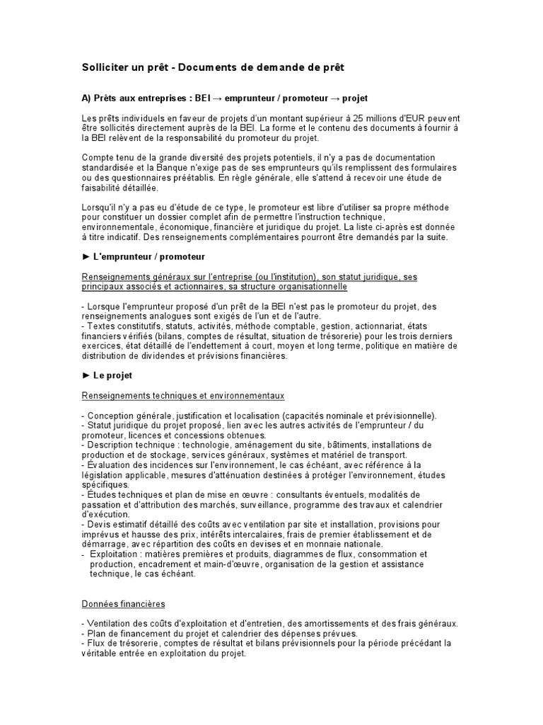Application Documents FR PDF | PDF | Actionnaire | Prêts