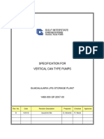 Specification For Vertical Can Type Pumps