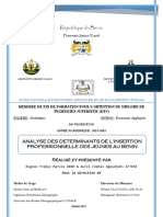 Memoire Marcos Aboh Et Aurel Attere - Analyse Des Determinants de L - Insertion Professionnelle Des Jeunes Au Benin