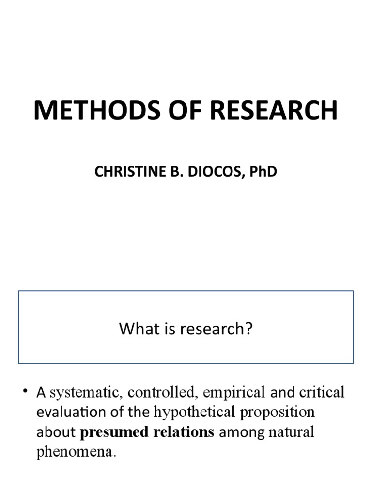 Research Methods Overview and Ethics | PDF | Survey Methodology ...