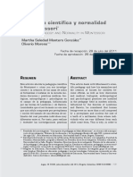 Pedagogía Científica y Normalidad en Montessori