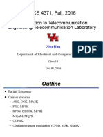 ECE 4371, Fall, 2016: Introduction To Telecommunication Engineering/Telecommunication Laboratory