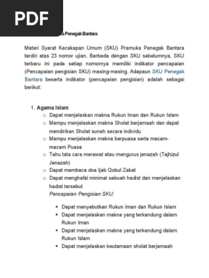 Materi Sku Pramuka Penegak