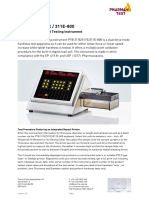 PTB 311E / 511E / 311E-800: Manual 3-In-1 Tablet Testing Instrument