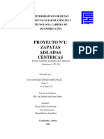 INFORME ZAPATAS AISLADAS CENTRICAS G2 PLANO 151