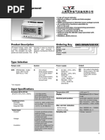 Energy Management Energy Meters Type EM2-DIN: Product Description Ordering Key Em2-Dinav53D XX