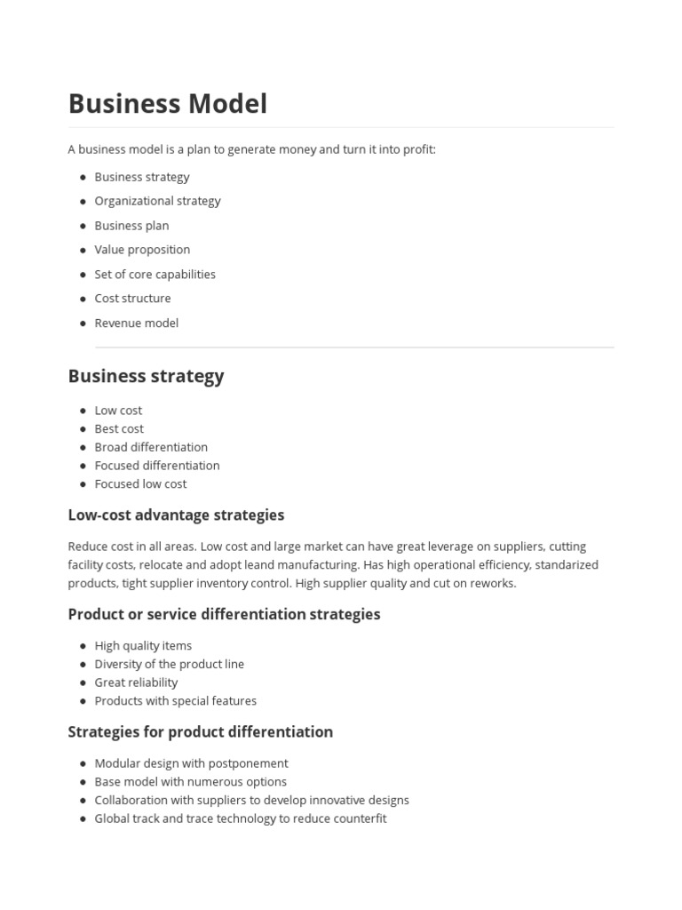 Apics CSCP Module 1 Chapter 1 Summary | PDF | Strategic Management ...