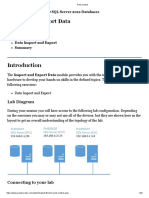 Import and Export Data: Lab Diagram