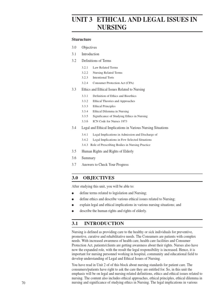 Legal and Ethical Issues in Nursing | PDF | Nursing | Organ Donation