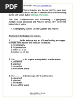 CH 30 Cryptography Multiple Choice Questions and Answers PDF