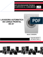 L-75 Lavadora Carga Frontal 24 pulg (Español)