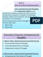 Unit 2 - Approaches To Tourism Entrepreneurship