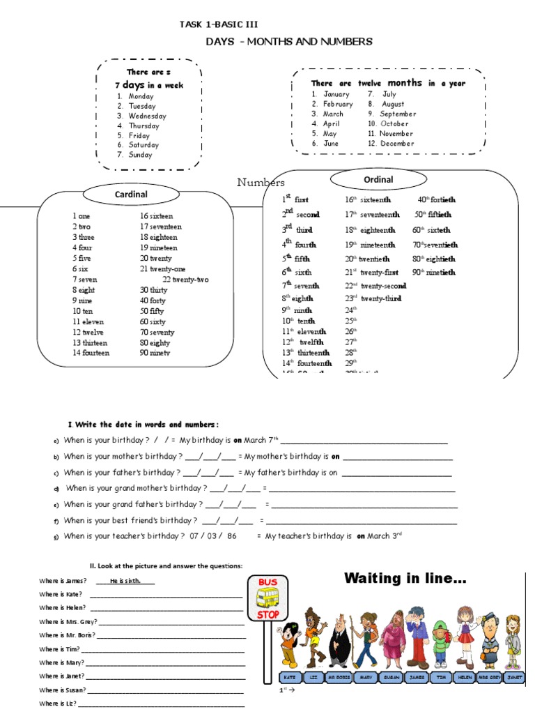 ORDINAL NUMBERS - Lesson 2 | PDF | Sports