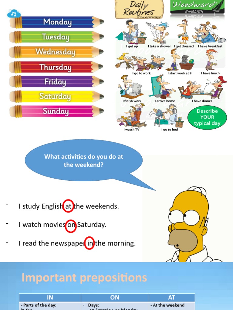 Weekend Activities and English Study Guide | PDF