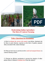 Indian Agriculture and Contract Farming - For Exam