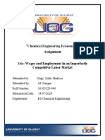 Chemical Engineering Economics: Assignment