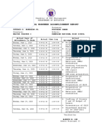 Individual Workweek Accomplishment Report