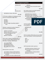 Civil Engineering MCQ's