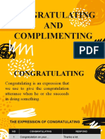 Congratulating and Complimenting-2